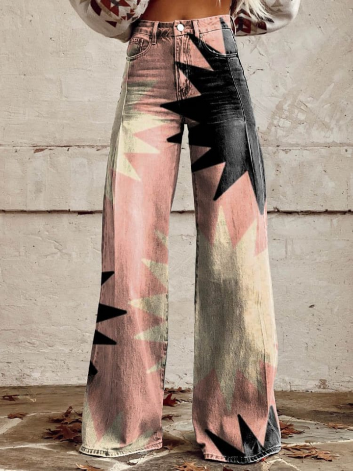 Sofiah™ | Wide geometric pants