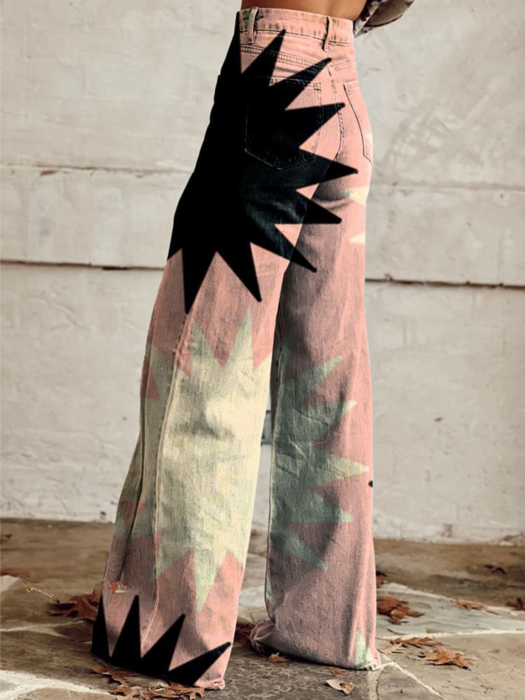 Sofiah™ | Wide geometric pants